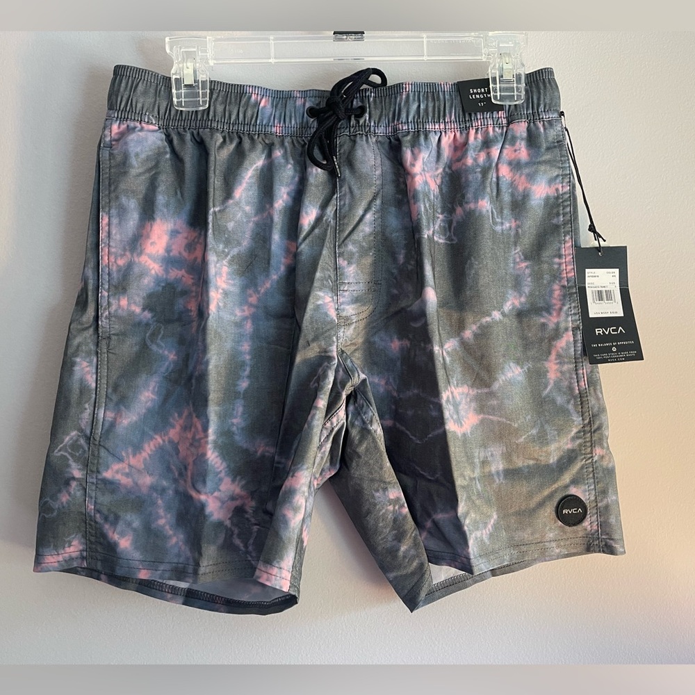 Men’s RVCA board shorts, size small, NWT